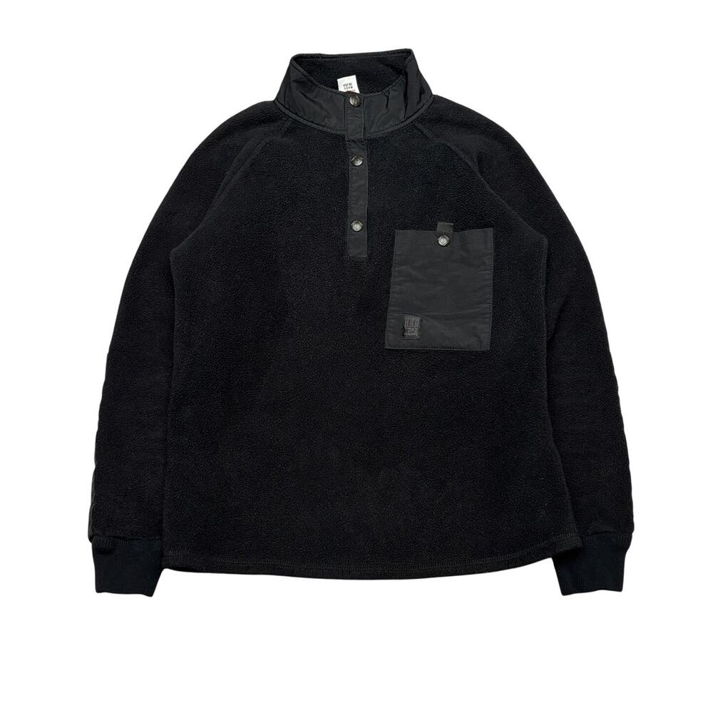Topo Designs Mountain Fleece Pullover Jacket Men's S Snap Gorpcore